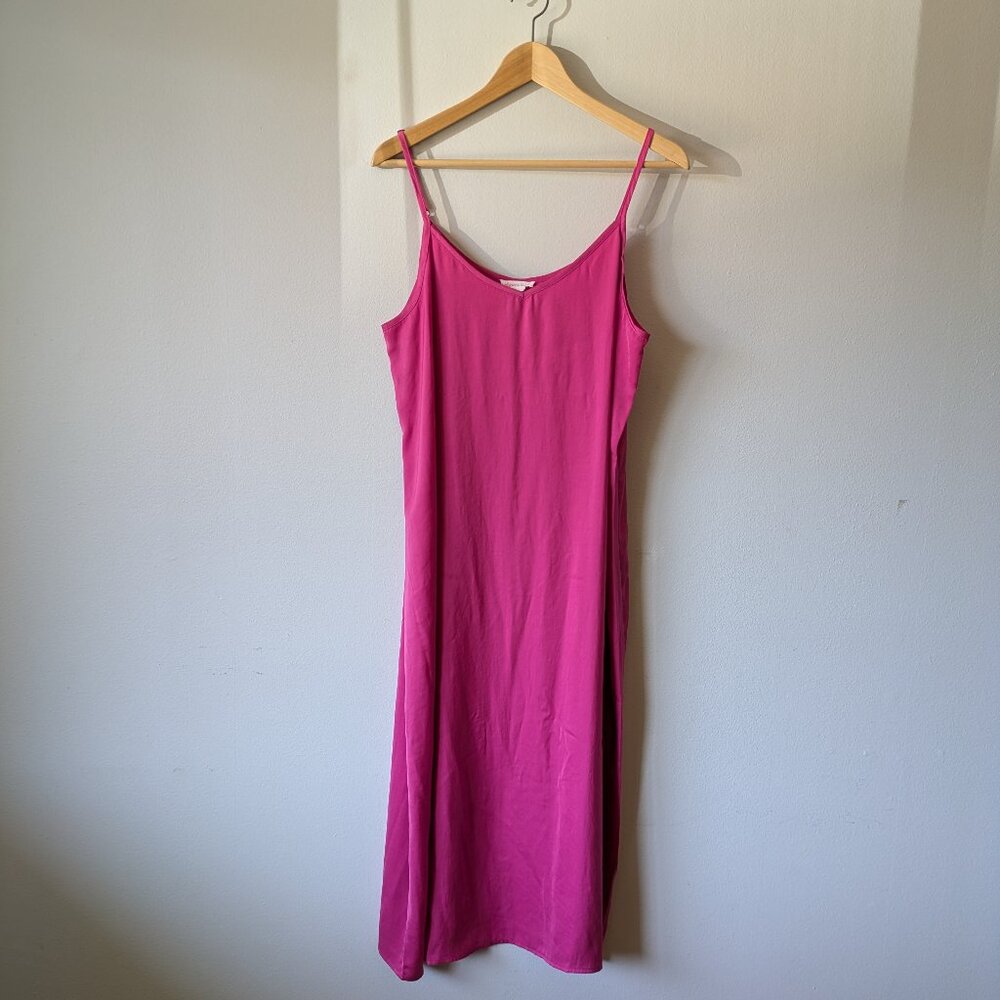 Ingrid & Isabel satin slip dress, maternity, size L